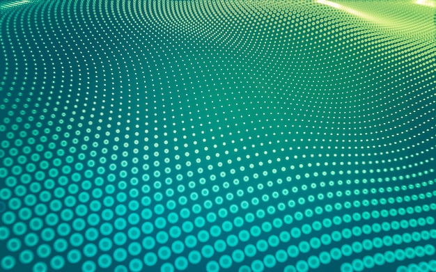 Abstrakter Hintergrund. Molekültechnologie mit polygonalen Formen, verbindenden Punkten und Linien. Verbindungsstruktur. Big-Data-Visualisierung.