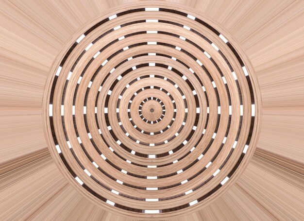 Abstrakter Hintergrund symmetrischer Form aus Holzlatten