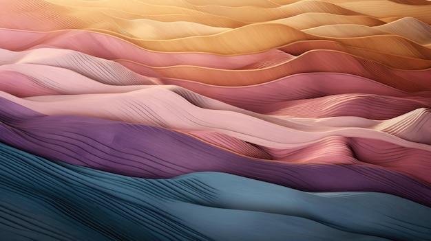 Abstrakter Hintergrund vielfarbiger Berge aus Linien und Pinselstrichen Hochwertiges Foto