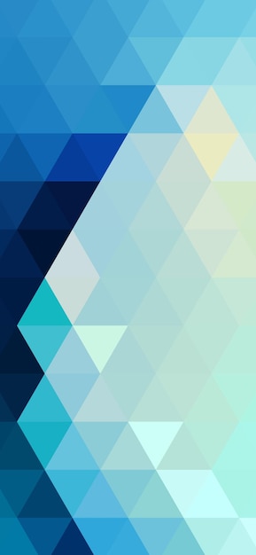 abstrakter Hintergrund von Dreiecken in einem Quadrat mit blauem und grünem Hintergrund