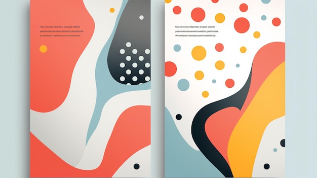 Foto abstrakter hintergrunddesign-satz moderner cover-vektorillustration