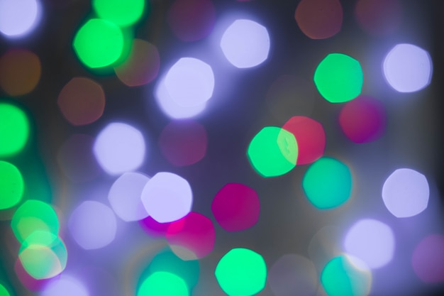 Abstrakter Kreis-bokeh Hintergrund der Weihnachtsleuchte