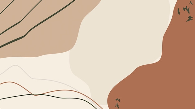 Abstrakter Kunst-Hintergrund hellbeige und braune Farben Zeichnung auf Leinwand mit Sandwellenformen