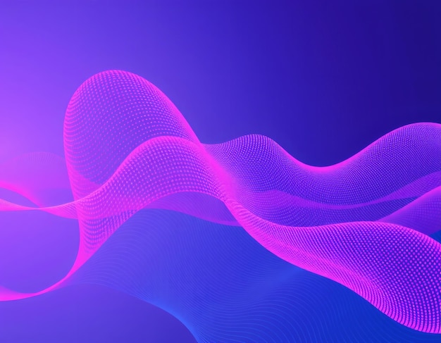 Abstrakter lila- und rosa wellig gestrichelter digitaler Hintergrund