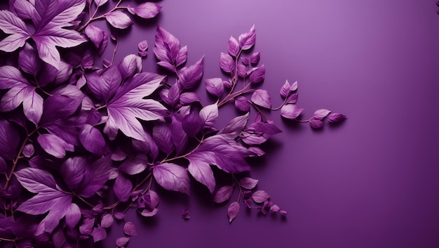 Abstrakter lilafarbener Hintergrund mit lila Farbblättern-Designtapete