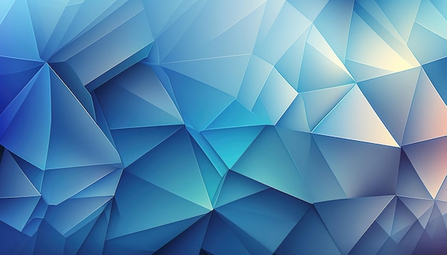 Abstrakter LowPoly-Hintergrund Blaues polygonales geometrisches Muster