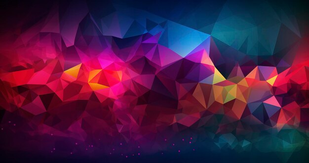 Abstrakter LowPoly-Hintergrund triangulierte Textur Design 3D Polygonales geometrisches Muster Dreieckiger moderner Stil erzeugen KI