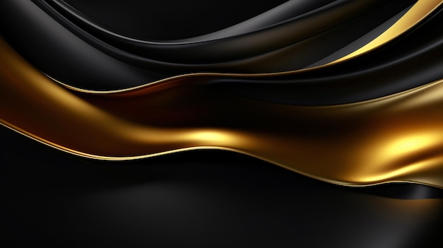 Abstrakter Luxus schwarzer und goldener Hintergrund