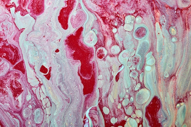 Abstrakter mehrfarbiger Hintergrund Flüssige Luxuskunst Wellen, Spritzer und Flecken von Acryl-Alkohol-Tintenfarben unter Wasser Mehrfarbige Marmorstruktur