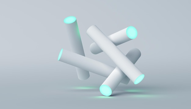 Abstrakter minimalistischer 3D-Hintergrund