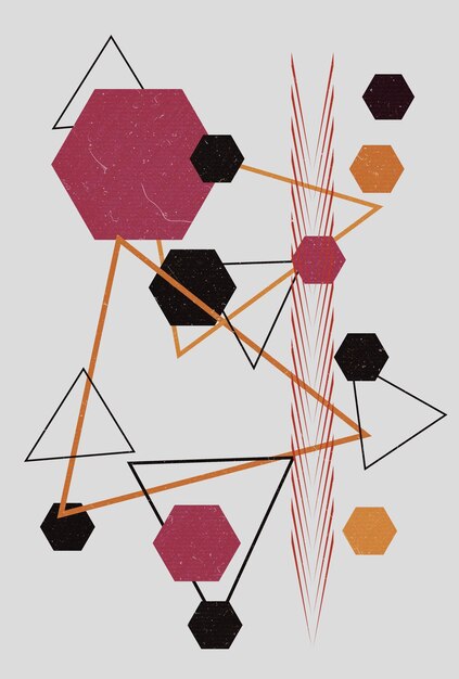 Foto abstrakter minimalistischer bunter geometrischer kunsttexturhintergrund