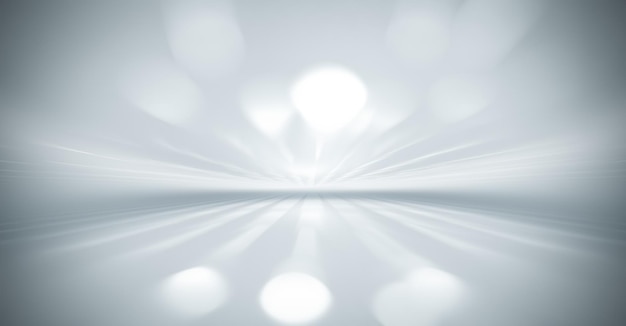 Abstrakter moderner Technologie-Hintergrund mit weißem fraktalen Horizont
