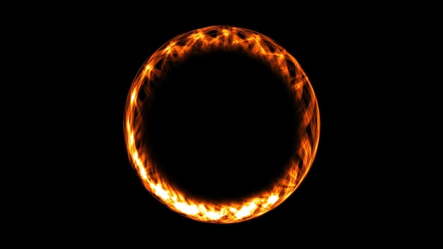 Abstrakter Neonring Digital-Hintergrund