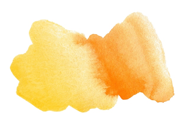 Abstrakter orangefarbener Aquarellhintergrund