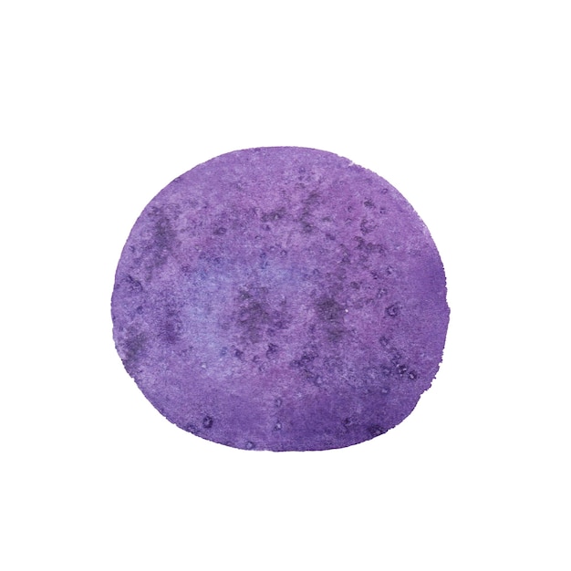 Abstrakter Raum violett lila Farbe Aquarell Fleck isoliert Aquarell handgezeichnete Textur Hintergründe Karten Banner