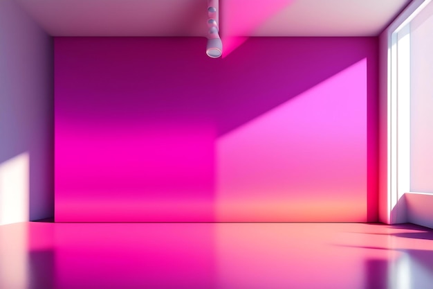Abstrakter rosafarbener Studiohintergrund mit Farbverlauf für die Produktpräsentation