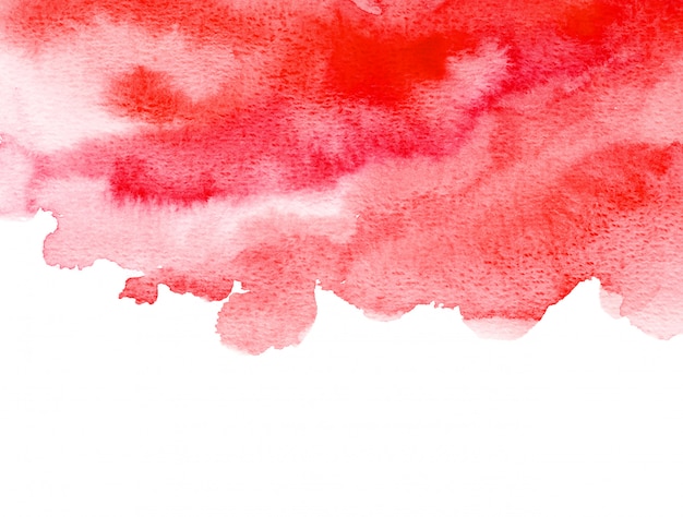 Abstrakter roter Aquarellkunsthandfarbenhintergrund. Aquarellhintergrund.