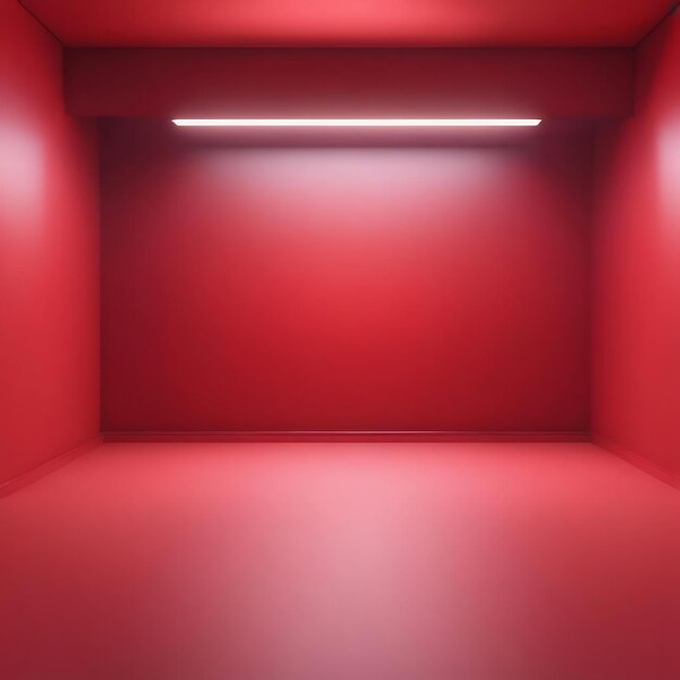 Foto abstrakter roter licht-studio-hintergrund mit gradient