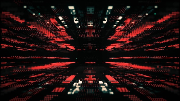 Abstrakter roter Sci-Fi-Hintergrund
