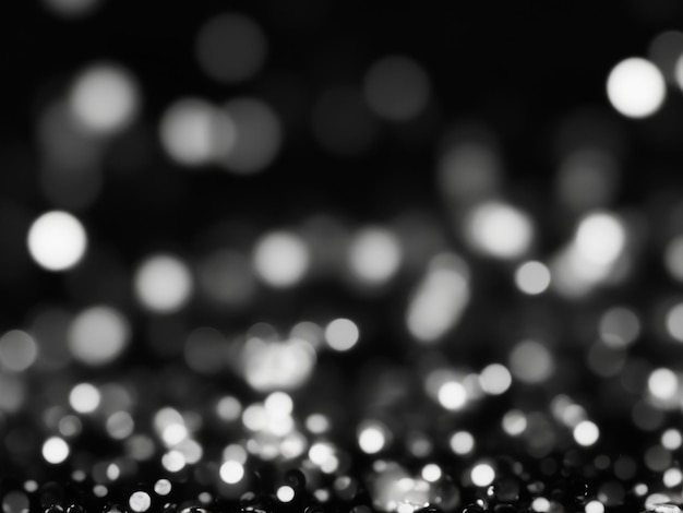 abstrakter schwarzer Bokeh-Lichteffekt-Hintergrund