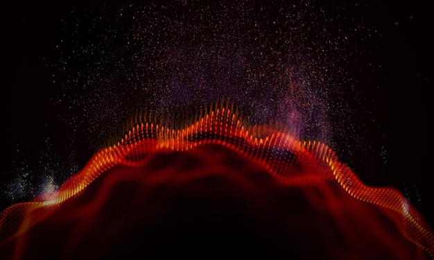 Abstrakter schwarzer geometrischer Hintergrund. Verbindungsstruktur. Wissenschaftlicher Hintergrund. Futuristisches Technologie-HUD-Element. Punkte und Linien verbinden. Big-Data-Visualisierung und Business .