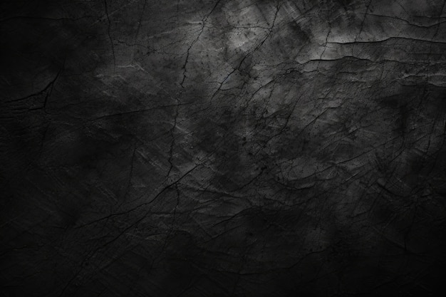 Abstrakter schwarzer strukturierter Hintergrund mit Kratzern und Rissen ai generativ