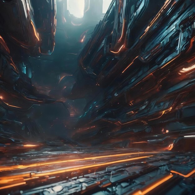 Abstrakter Sci-Fi-Hintergrund