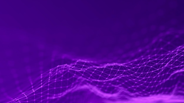 Abstrakter Technologiehintergrund Big-Data-Visualisierung Futuristischer Hintergrund Künstliche Intelligenz 3D-Rendering
