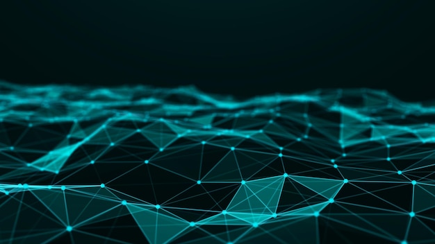 Abstrakter Technologiehintergrund Netzwerkverbindungsstruktur Wissenschaftlicher Hintergrund Big Data digitaler Hintergrund 3D-Rendering