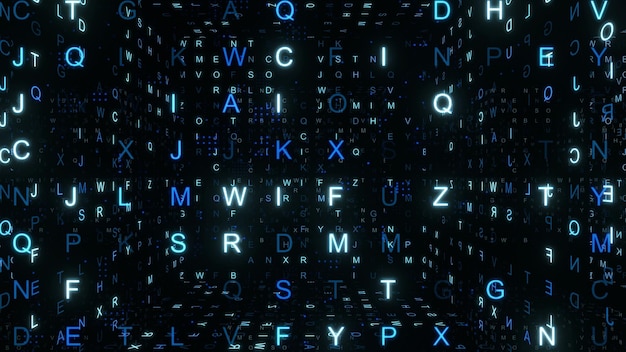 Abstrakter Text-binärer Tunnel-Hintergrund