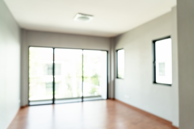 Foto abstrakter unscharfer leerer raum mit fenster und tür im haus