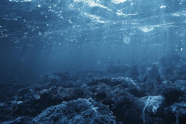 abstrakter Unterwasserhintergrund im See, sauberes Süßwasser