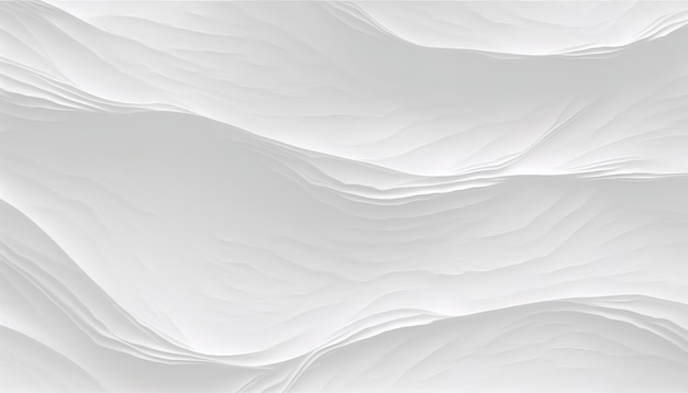 Abstrakter weißer Hintergrund Minimalistische weiße Wellenstruktur für Ihre Designanforderungen ai generiert