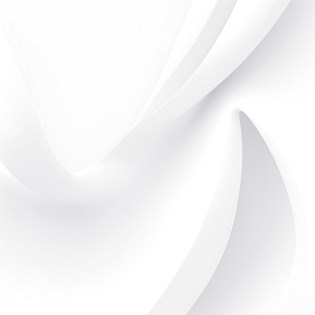 Abstrakter weißer Hintergrund mit glatten Linien, generiert von Ai