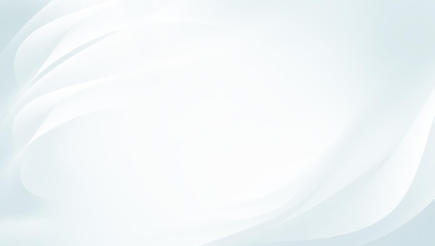Abstrakter weißer Hintergrund mit glatten welligen Linien für Ihr Projekt