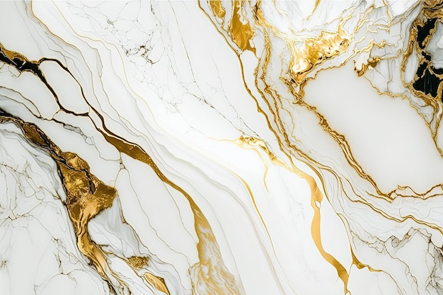 Abstrakter weißer und goldener Hintergrund aus Marmor Hintergrund für die Hochzeitseinladung
