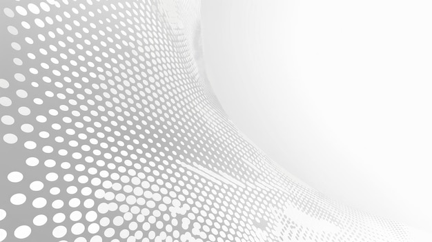 Abstrakter weißer und grau gradierter HintergrundHalbton-Punkte-Design Hintergrundvektor Illustration
