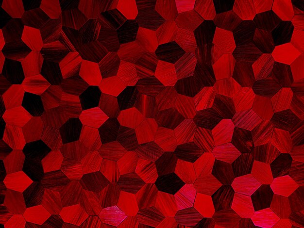 Foto abstraktes 3d-geometrisches hintergrunddesign dunkel scepter rote farbe