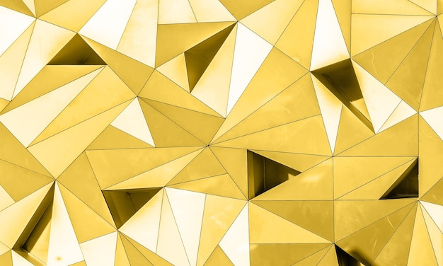 Foto abstraktes 3d-geometrisches hintergrunddesign primrose gelbe farbe