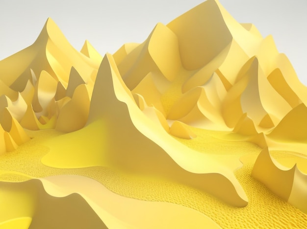 Abstraktes 3D-Landschaftsdatenvisualisierungskonzept