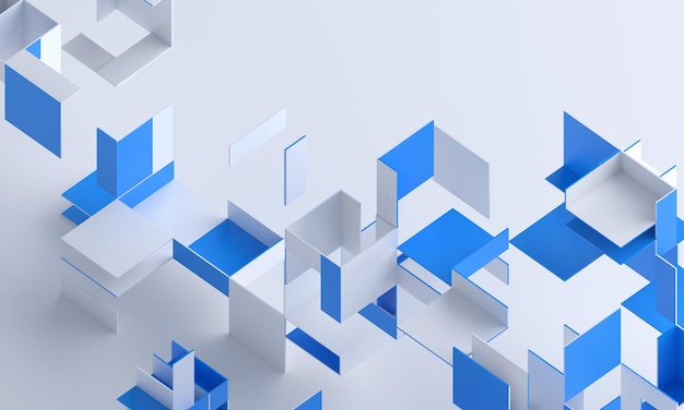 Abstraktes 3D-Rendering