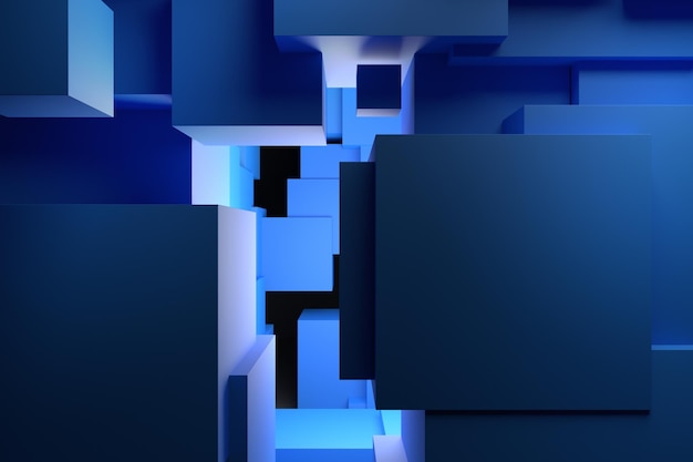 Abstraktes 3D-Rendering