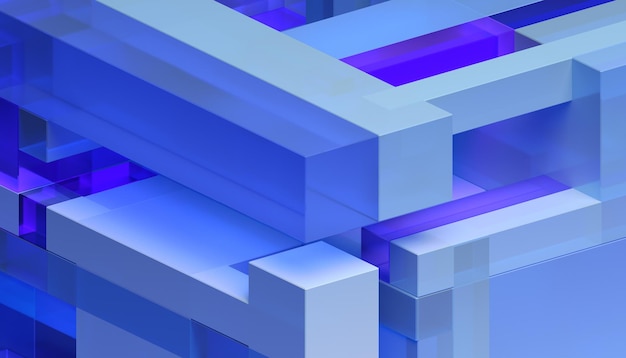 Abstraktes 3D-Rendering