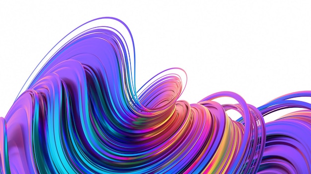 Abstraktes 3D-Rendering