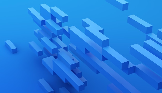 Abstraktes 3D-Rendering