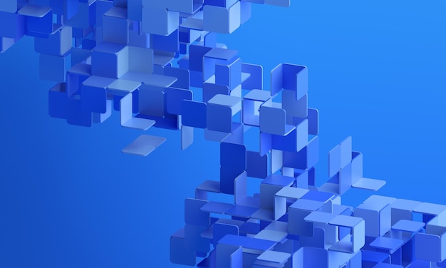 Abstraktes 3D-Rendering