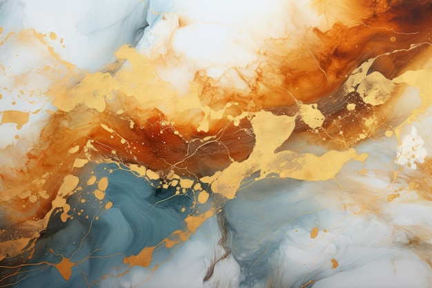 Abstraktes Aquarell Gold Marmor Hintergrund erstaunlich helles Kunstwerk Aquarell