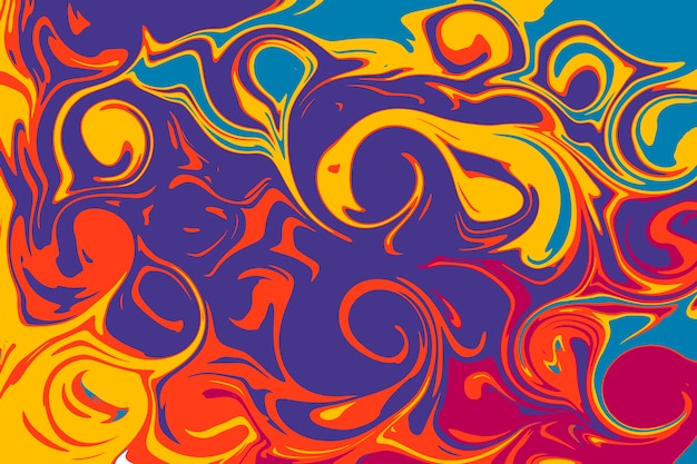 Abstraktes Banner mit bunten Scheidungen