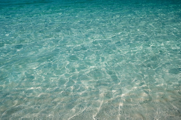 Abstraktes blaues Meerwasser mit weißem Schaum für Hintergrundnaturhintergrundkonzept