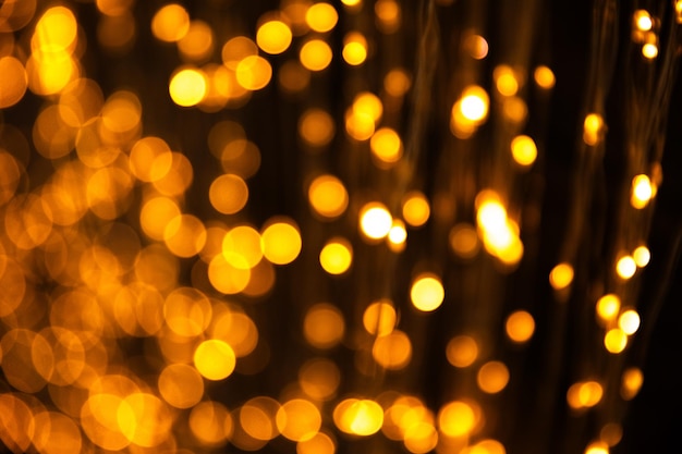 abstraktes Bokeh-Licht auf schwarzem Hintergrund